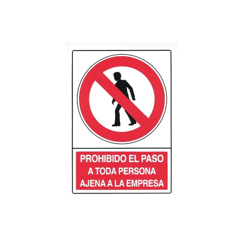 AMIG 18089  
 Señal prohibición 10020  
 300 x 210 mm  
 Polietileno