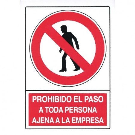 AMIG 18089  
 Señal prohibición 10020  
 300 x 210 mm  
 Polietileno