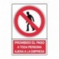 AMIG 18090  
 Señal prohibición 10020  
 300 x 450 mm  
 Polietileno