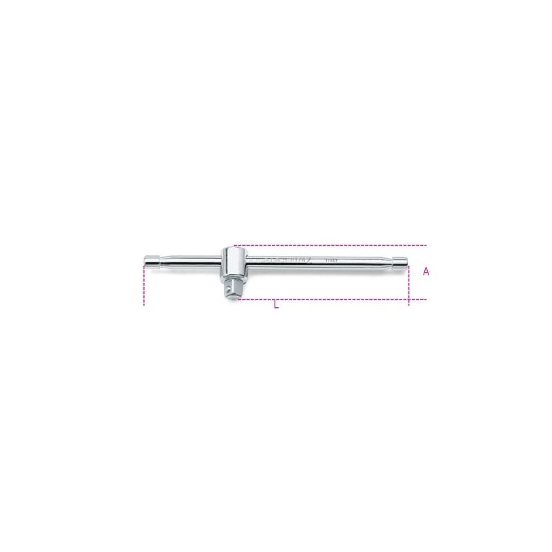 900/42 Mango corredizo en T de 1/4&quot,