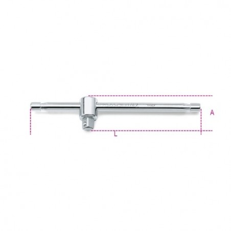 900/42 Mango corredizo en T de 1/4&quot,