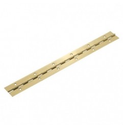 AMIG 18418  
 Bisagra piano 2  
 600 x 32 mm  
 Acero  
 Latonado barnizado