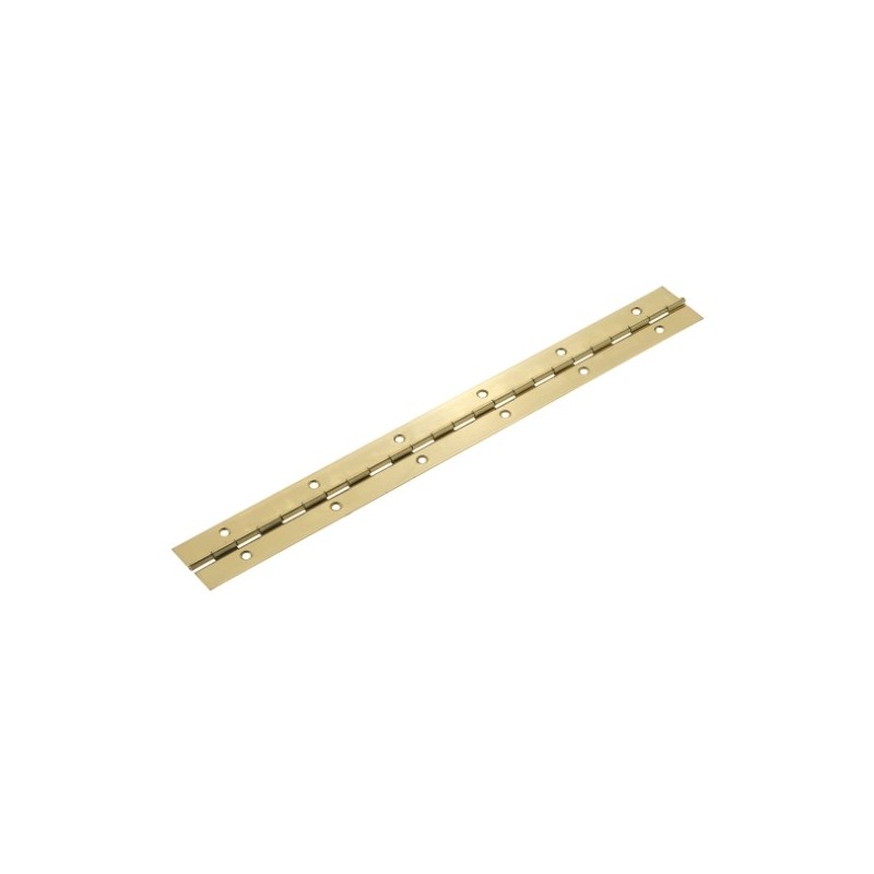 AMIG 18419  
 Bisagra piano 2  
 1020 x 32 mm  
 Acero  
 Latonado barnizado