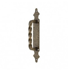 AMIG 18431  
 Manillón con placa 100  
 280 x 45 mm  
 Placa de acero, Tirador de zamak  
 Cuero