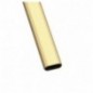 AMIG 18438  
 Tubo armario ovalado estriado 1  
 30 x 15 x 1,4 mm  
 Aluminio  
 Oro