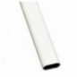 AMIG 18440  
 Tubo armario ovalado estriado 1  
 30 x 15 x 1,4 mm  
 Aluminio  
 Blanco