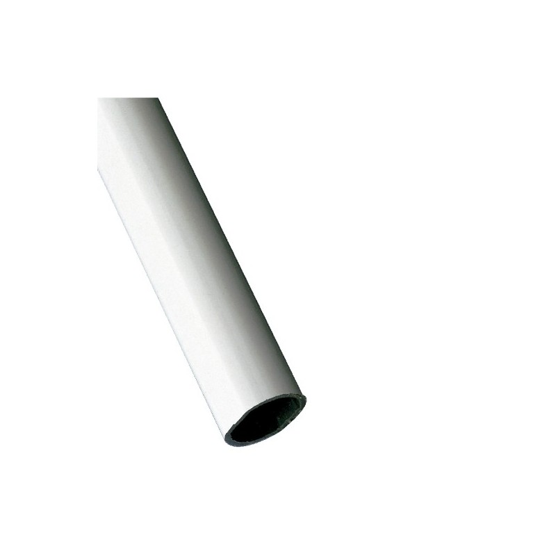 AMIG 18444  
 Tubo armario 1  
 20 x 18 x 1,5 mm  
 Aluminio  
 Blanco