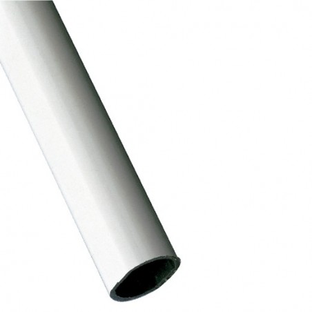 AMIG 18444  
 Tubo armario 1  
 20 x 18 x 1,5 mm  
 Aluminio  
 Blanco