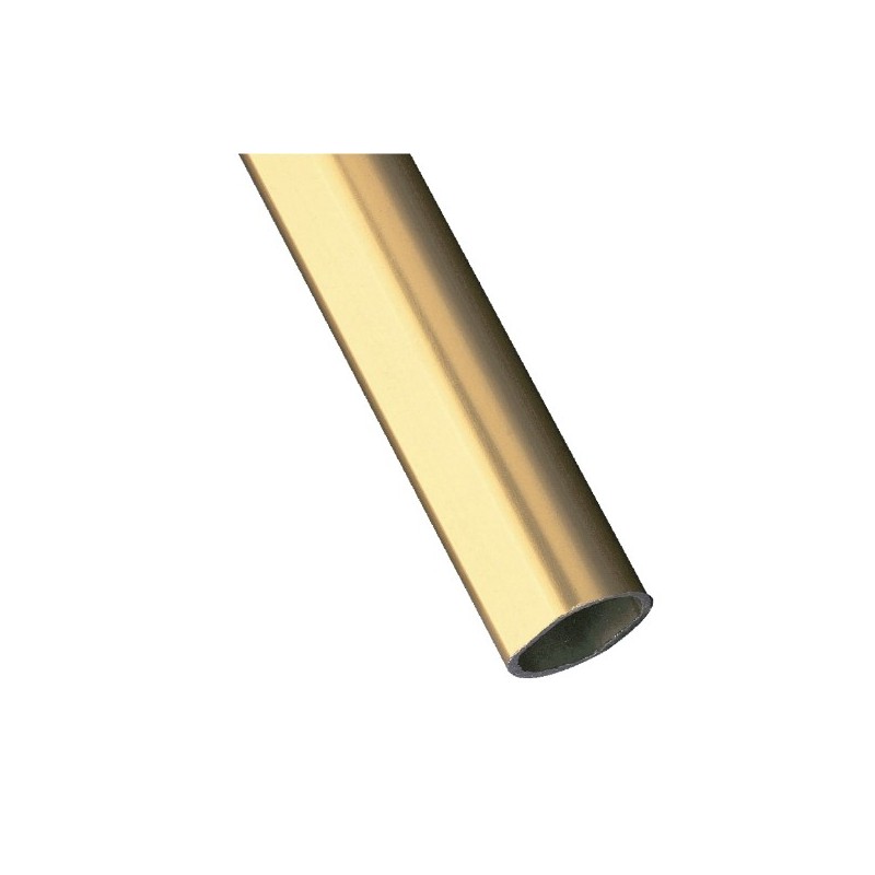 AMIG 18449  
 Tubo armario 1  
 20 x 18 x 1,5 mm  
 Aluminio  
 Oro