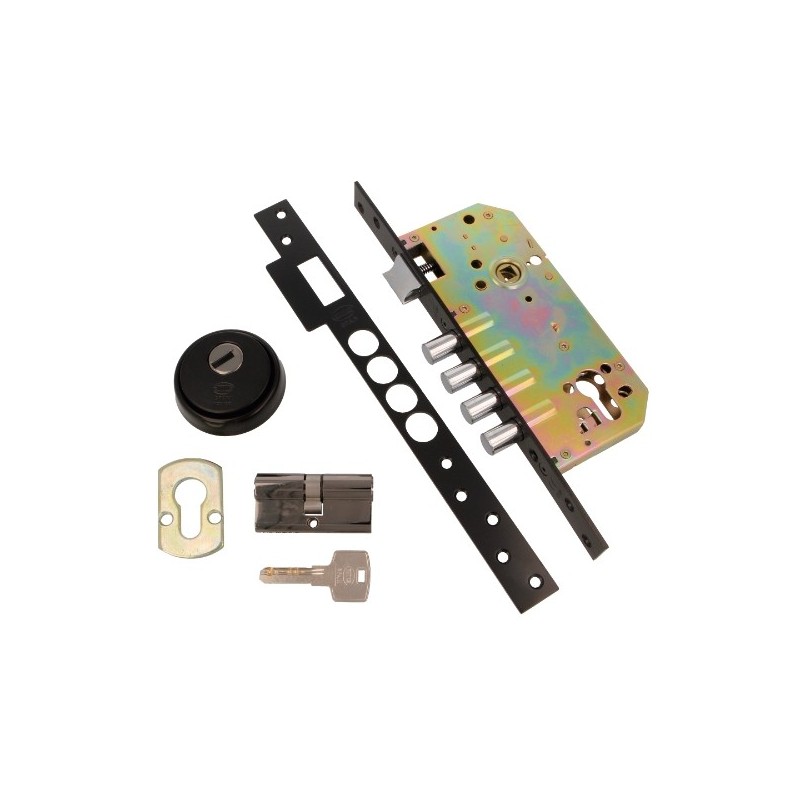 AMIG 18456  
 Cerradura 100  
 50/85  
 Acero  
 Negro