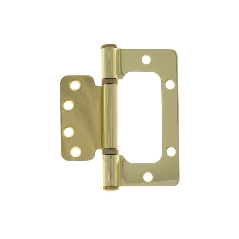 AMIG 18474  
 Bisagra BG1  
 4'' x 3,5'' (100 x 90 x 2,5 mm)  
 Acero  
 Latonado barnizado