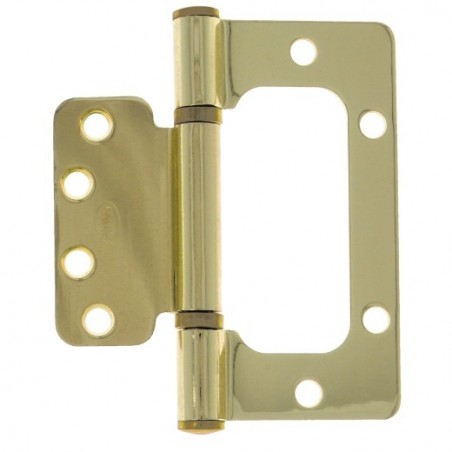 AMIG 18474  
 Bisagra BG1  
 4'' x 3,5'' (100 x 90 x 2,5 mm)  
 Acero  
 Latonado barnizado