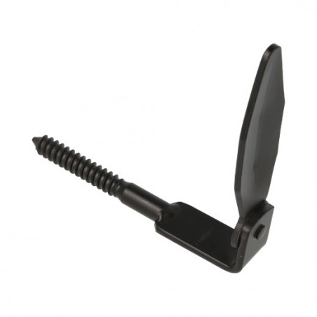 AMIG 18481  
 Retenedor contraventana 2  
 100 x 123 mm  
 Acero  
 Negro
