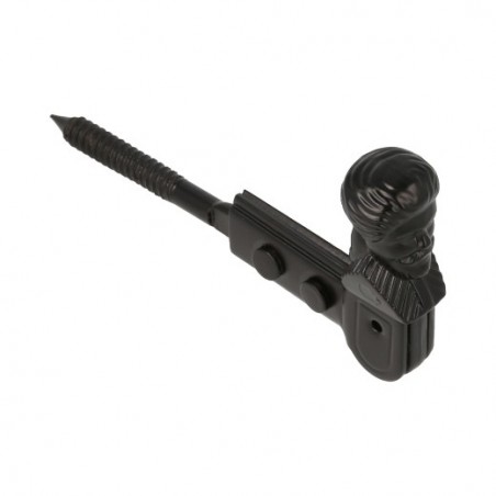 AMIG 18482  
 Retenedor contraventana 3  
 130 x 60 mm  
 Zamak  
 Negro