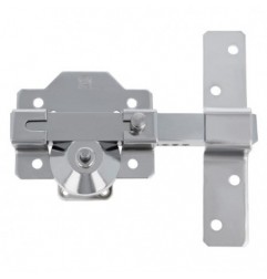 AMIG 18486  
 Cerrojo de seguridad 1E  
 88 x 153 mm  
 Acero  
 Cromado brillo