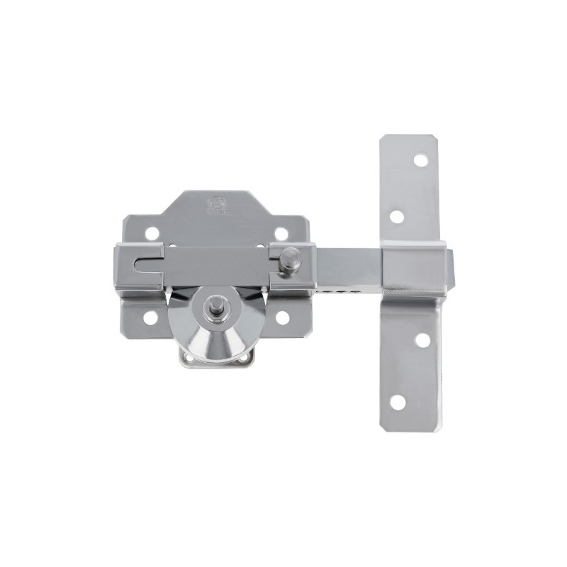 AMIG 18486  
 Cerrojo de seguridad 1E  
 88 x 153 mm  
 Acero  
 Cromado brillo
