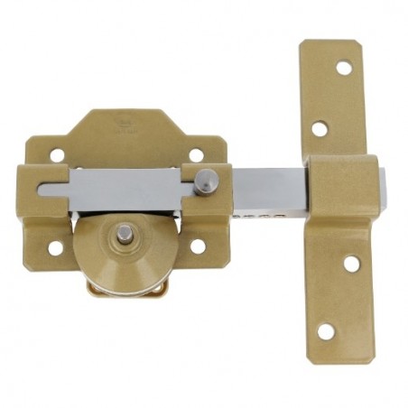 AMIG 18487  
 Cerrojo de seguridad 1E  
 88 x 153 mm  
 Acero  
 Martelé