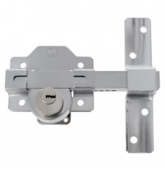 AMIG 18492  
 Cerrojo de seguridad 4E  
 88 x 153 mm  
 Acero  
 Cromado brillo