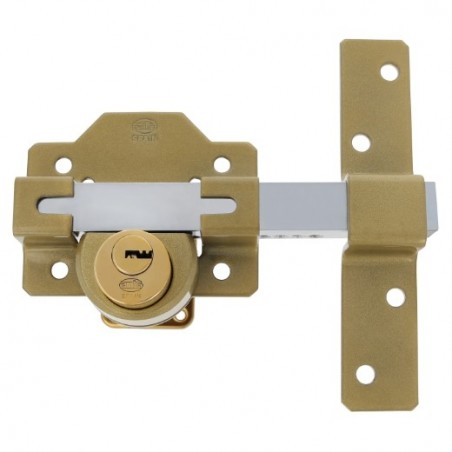 AMIG 18493  
 Cerrojo de seguridad 4E  
 88 x 153 mm  
 Acero  
 Martelé