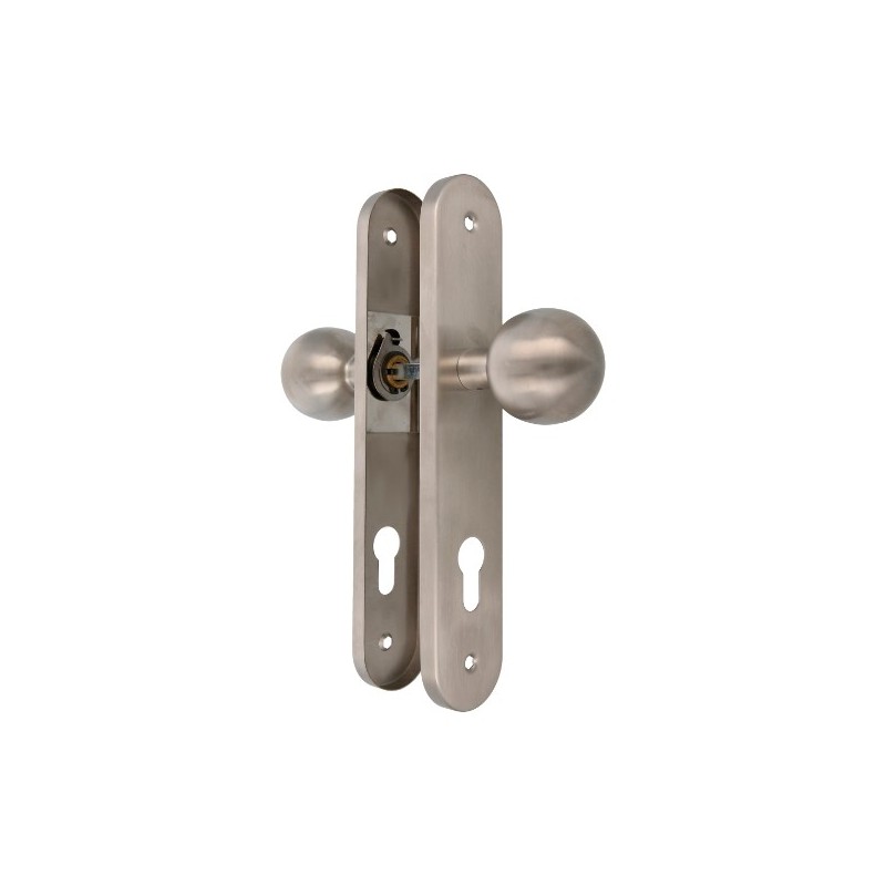 AMIG 18530  
 Pomo giratorio 11GPB85  
 245 x 45 mm  
 Acero inoxidable 18/8  
 Mate