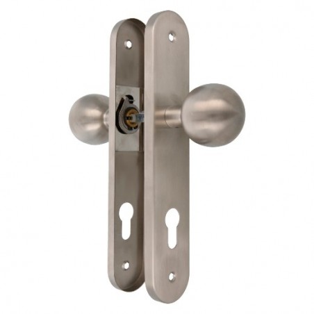 AMIG 18530  
 Pomo giratorio 11GPB85  
 245 x 45 mm  
 Acero inoxidable 18/8  
 Mate