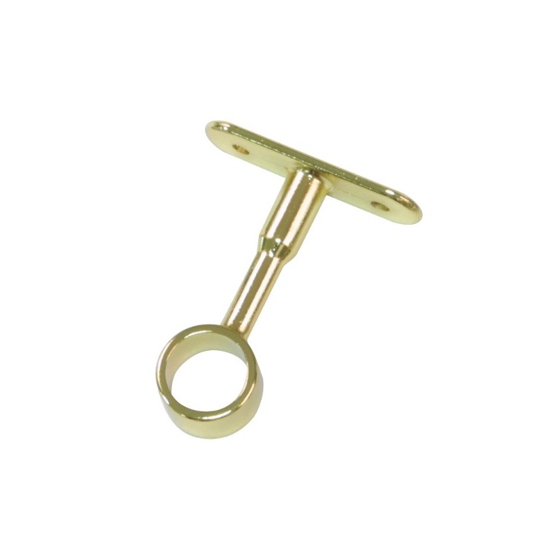 AMIG 18554  
 Soporte tubo armario 11  
 Ø16 x 62 mm  
 Zamak  
 Latonado barnizado