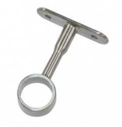 AMIG 18556  
 Soporte tubo armario 11  
 Ø16 x 62 mm  
 Zamak  
 Níquel cepillado