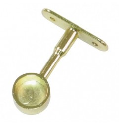 AMIG 18562  
 Soporte tubo armario 12  
 Ø12 x 58 mm  
 Zamak  
 Latonado barnizado