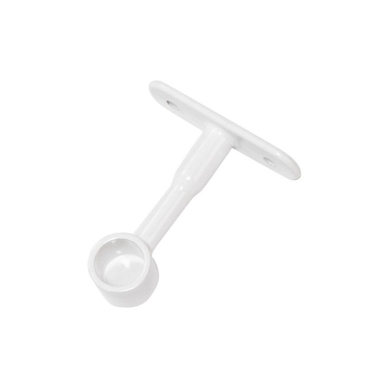 AMIG 18566  
 Soporte tubo armario 12  
 Ø16 x 62 mm  
 Zamak  
 Blanco