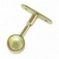 AMIG 18569  
 Soporte tubo armario 12  
 Ø19 x 65 mm  
 Zamak  
 Latonado barnizado