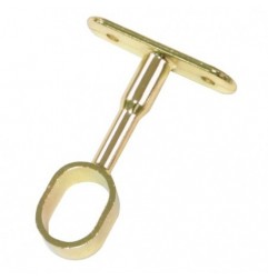 AMIG 18575  
 Soporte tubo armario 13  
 25 x 15 x 72 mm  
 Zamak  
 Latonado barnizado