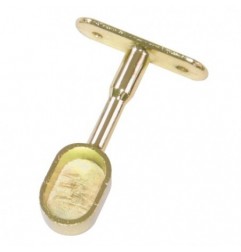 AMIG 18579  
 Soporte tubo armario 14  
 22 x 15 x 69 mm  
 Zamak  
 Latonado barnizado