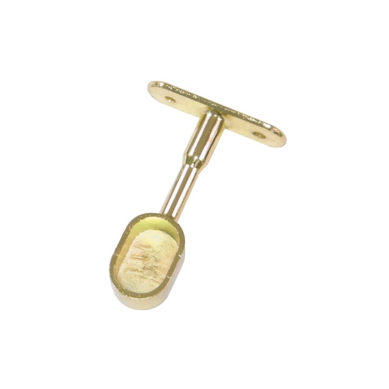 AMIG 18579  
 Soporte tubo armario 14  
 22 x 15 x 69 mm  
 Zamak  
 Latonado barnizado