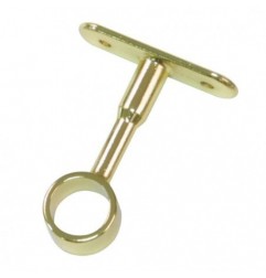 AMIG 18585  
 Soporte tubo armario 11  
 Ø12 x 58 mm  
 Zamak  
 Latonado barnizado
