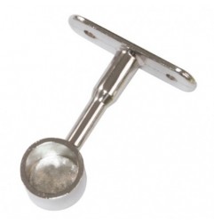 AMIG 18598  
 Soporte tubo armario 12  
 Ø16 x 62 mm  
 Zamak  
 Cromado brillo