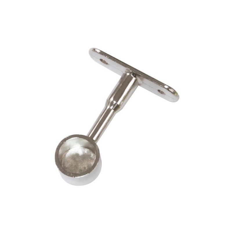AMIG 18598  
 Soporte tubo armario 12  
 Ø16 x 62 mm  
 Zamak  
 Cromado brillo
