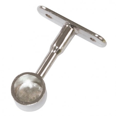 AMIG 18598  
 Soporte tubo armario 12  
 Ø16 x 62 mm  
 Zamak  
 Cromado brillo