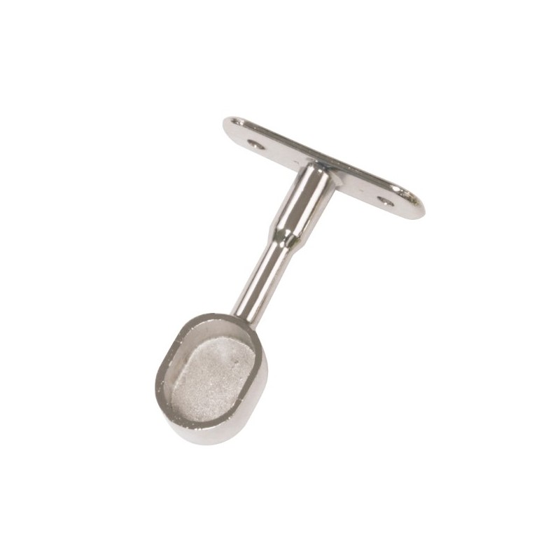 AMIG 18614  
 Soporte tubo armario 14  
 25 x 15 x 72 mm  
 Zamak  
 Cromado brillo