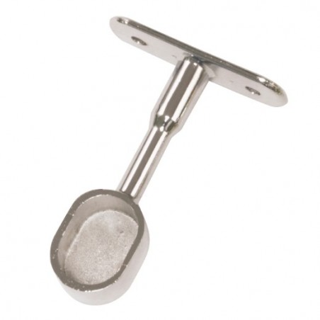 AMIG 18614  
 Soporte tubo armario 14  
 25 x 15 x 72 mm  
 Zamak  
 Cromado brillo