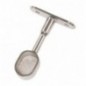 AMIG 18614  
 Soporte tubo armario 14  
 25 x 15 x 72 mm  
 Zamak  
 Cromado brillo