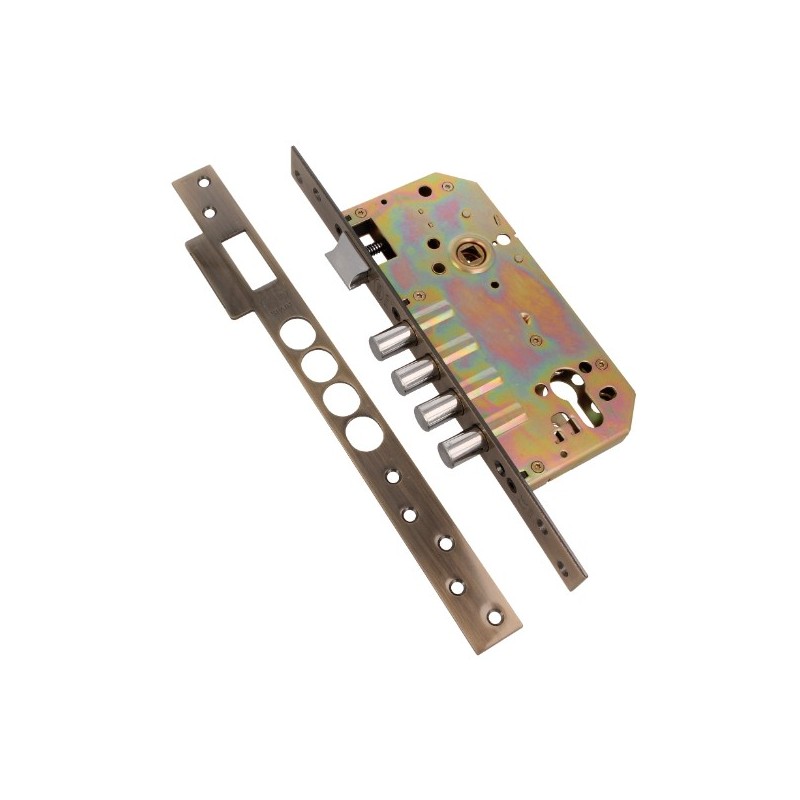 AMIG 18619  
 Cerradura 100 BASE  
 50/85  
 Acero  
 Cuero