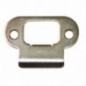 AMIG 18675  
 Soporte picaporte 17-18  
 57 x 39 mm  
 Acero  
 Latonado barnizado