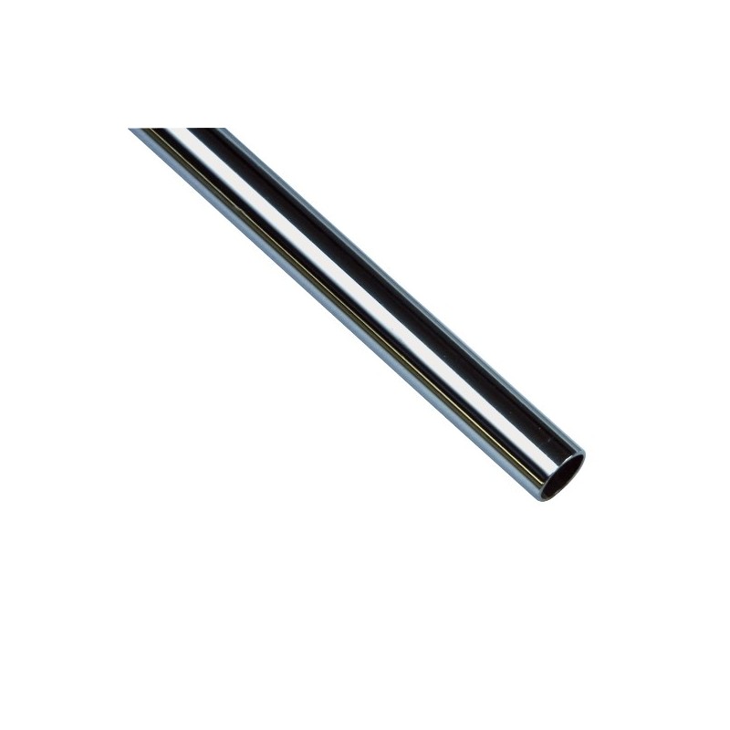 AMIG 18714  
 Tubo armario 7  
 Ø19 x 0,8 mm  
 Acero  
 Cromado brillo