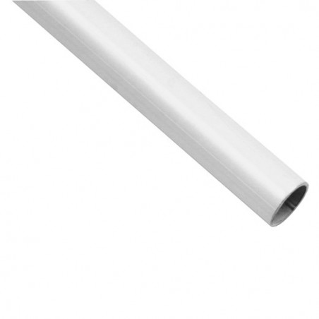 AMIG 18717  
 Tubo armario 7  
 Ø19 x 0,8 mm  
 Acero  
 Blanco