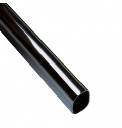 AMIG 18755  
 Tubo armario ovalado 10  
 30 x 15 x 0,8 mm  
 Acero  
 Cromado brillo