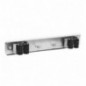 AMIG 18760  
 Cuelga escobas 761  
 280 x 50 x 45 mm  
 Acero inoxidable  
 Inoxidable