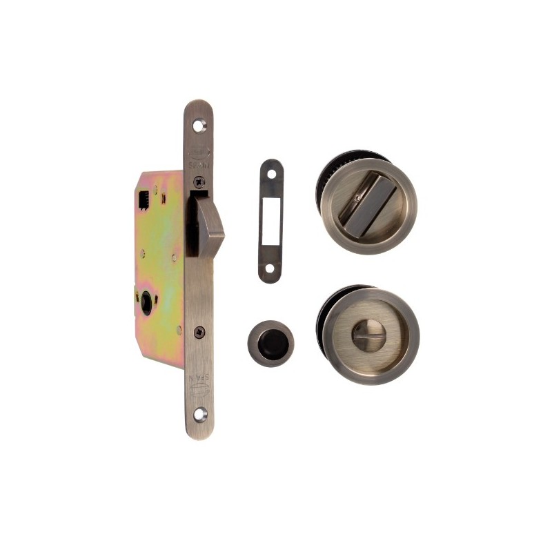 AMIG 18761  
 Cerradura kit 611  
 50 mm  
 Acero  
 Cuero
