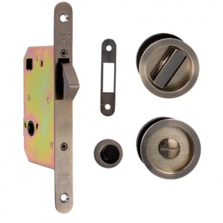 AMIG 18761  
 Cerradura kit 611  
 50 mm  
 Acero  
 Cuero
