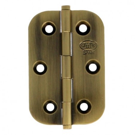 AMIG 18766  
 Bisagra 1130  
 60 x 40 x 2 mm  
 Latón  
 Cuero
