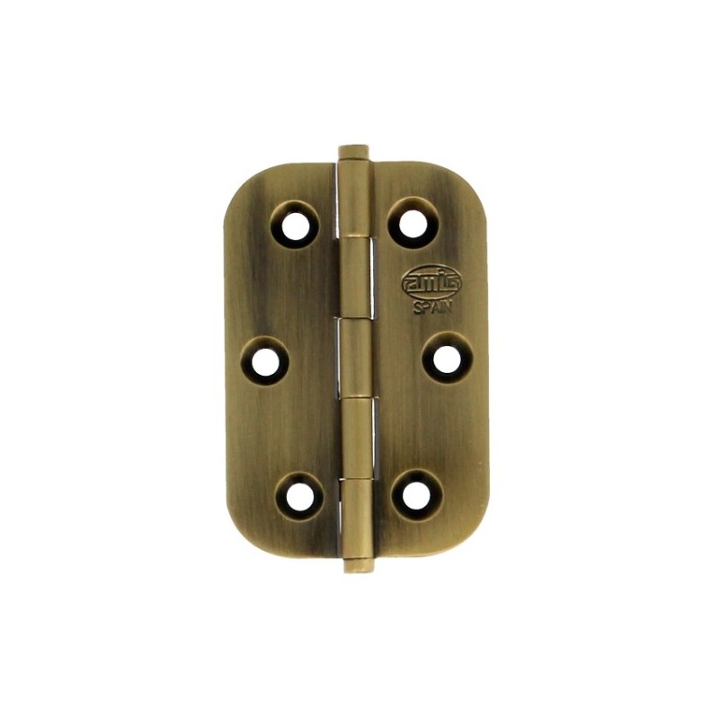 AMIG 18769  
 Bisagra 1130  
 70 x 50 x 2 mm  
 Latón  
 Cuero